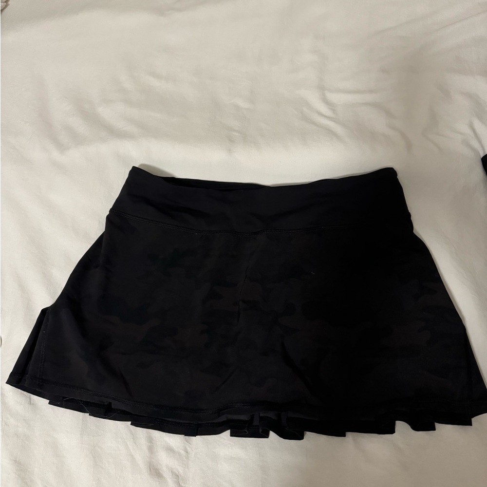 Lululemon Black Camo Tennis Skirt